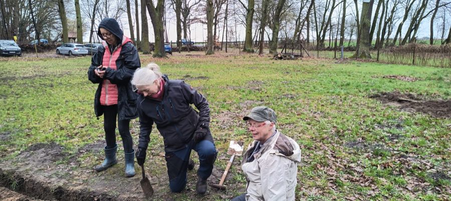 Arbeitseinsatz auf dem Vereinsgelände des Schönfließer HSC 9