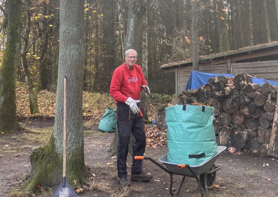 Arbeitseinsatz auf dem Vereinsgelände des Schönfließer HSC 14