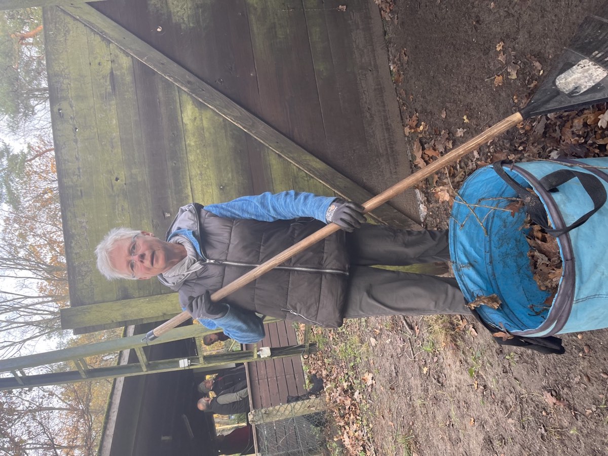 Arbeitseinsatz auf dem Vereinsgelände des Schönfließer HSC 4